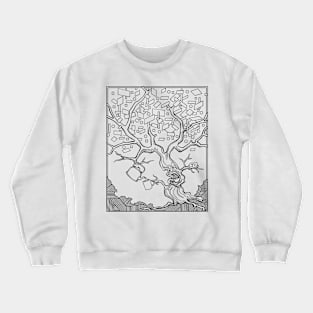 Tree Needs Coffee And Doughnuts Crewneck Sweatshirt